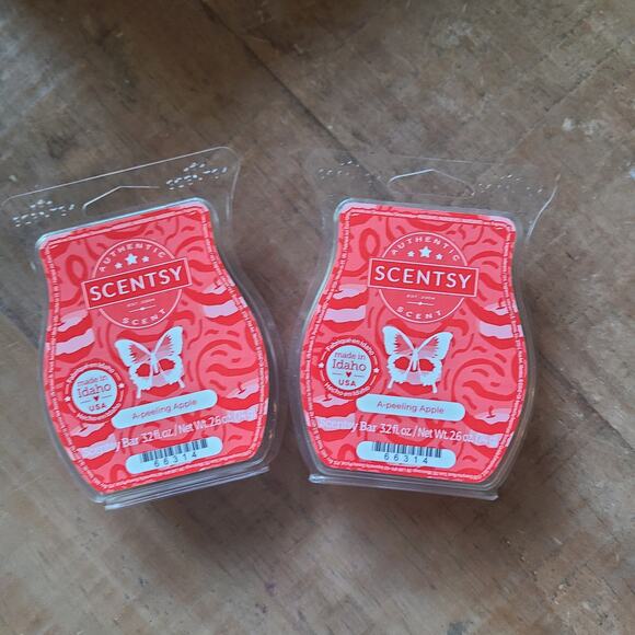 Scentsy Other - Scentsy Lot of 2 Wax Bars-A-PEELING APPLE- NEW in‎ Package